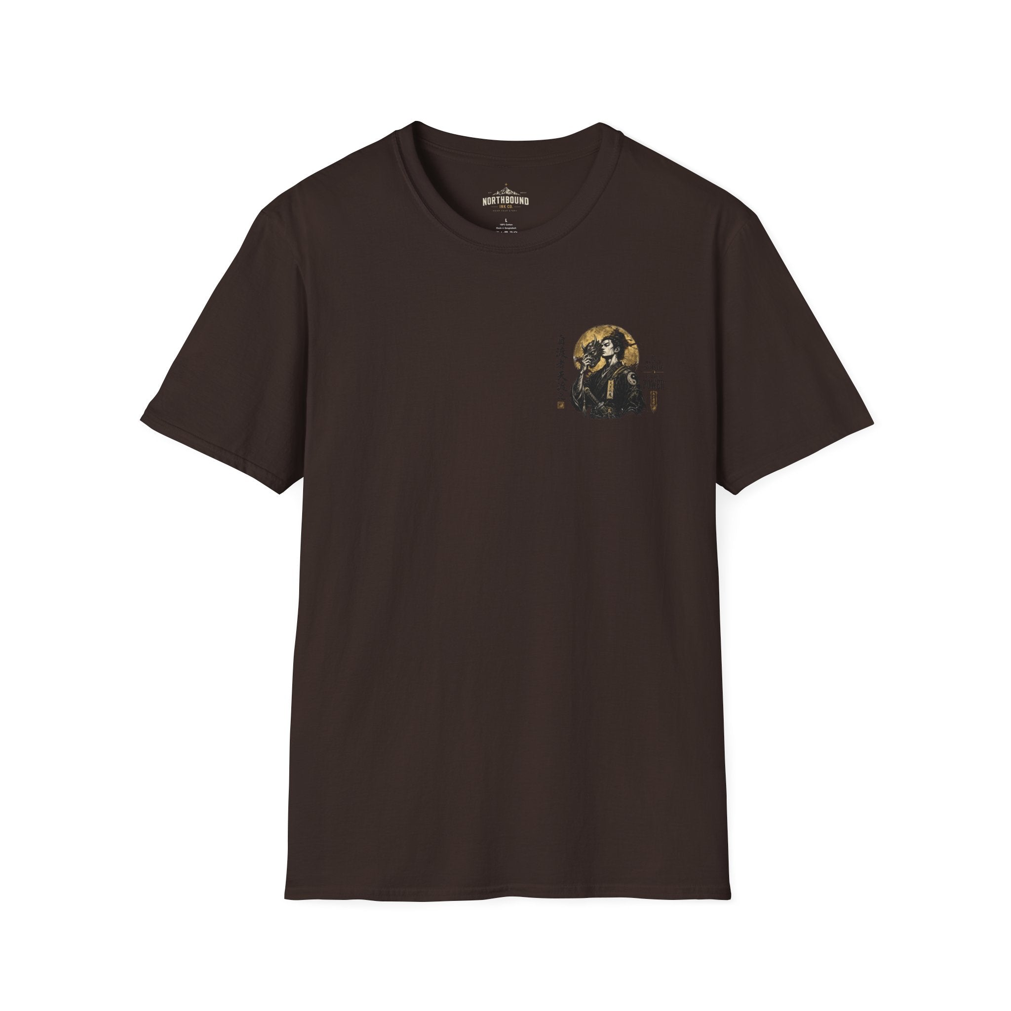 Samurai Portrait T-Shirt — Vintage Japanese Ink Art Tee