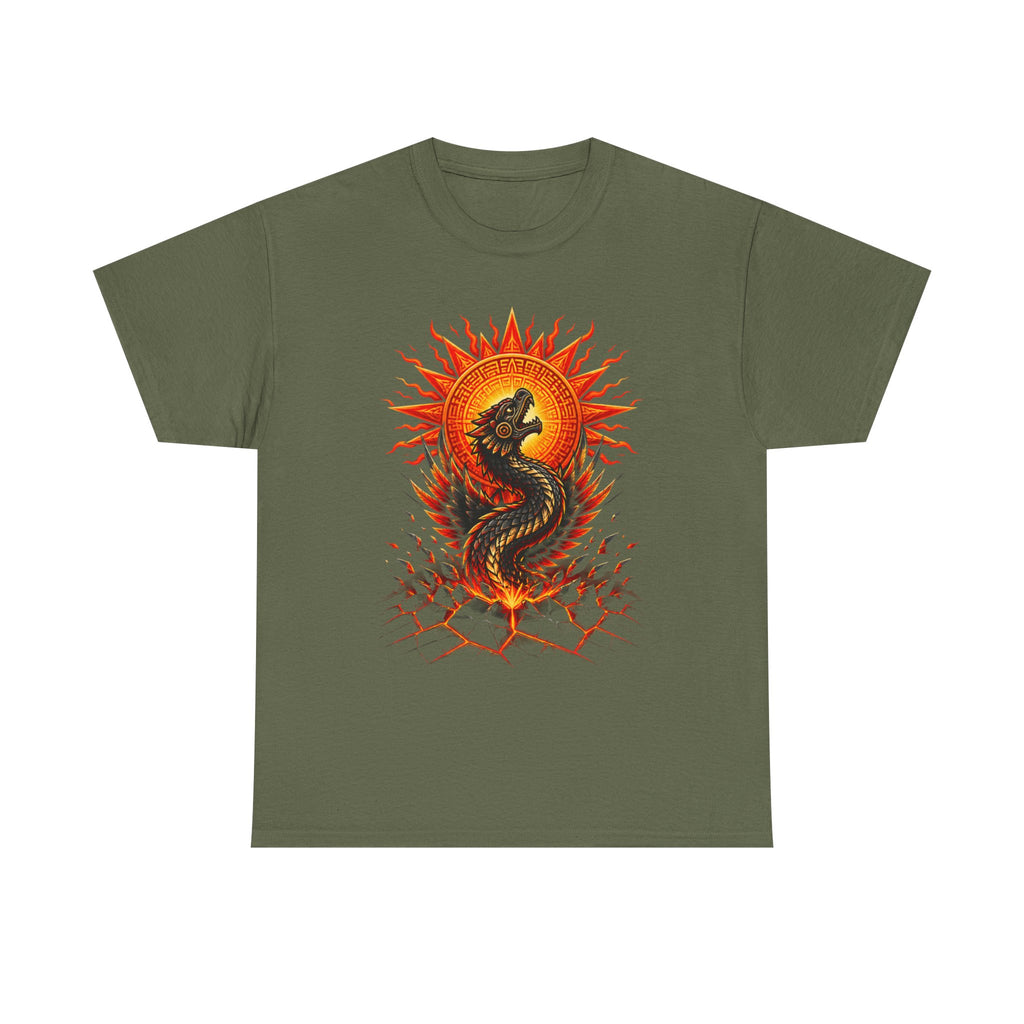 Dragon Sun T-Shirt — Fiery Serpent Graphic Tee