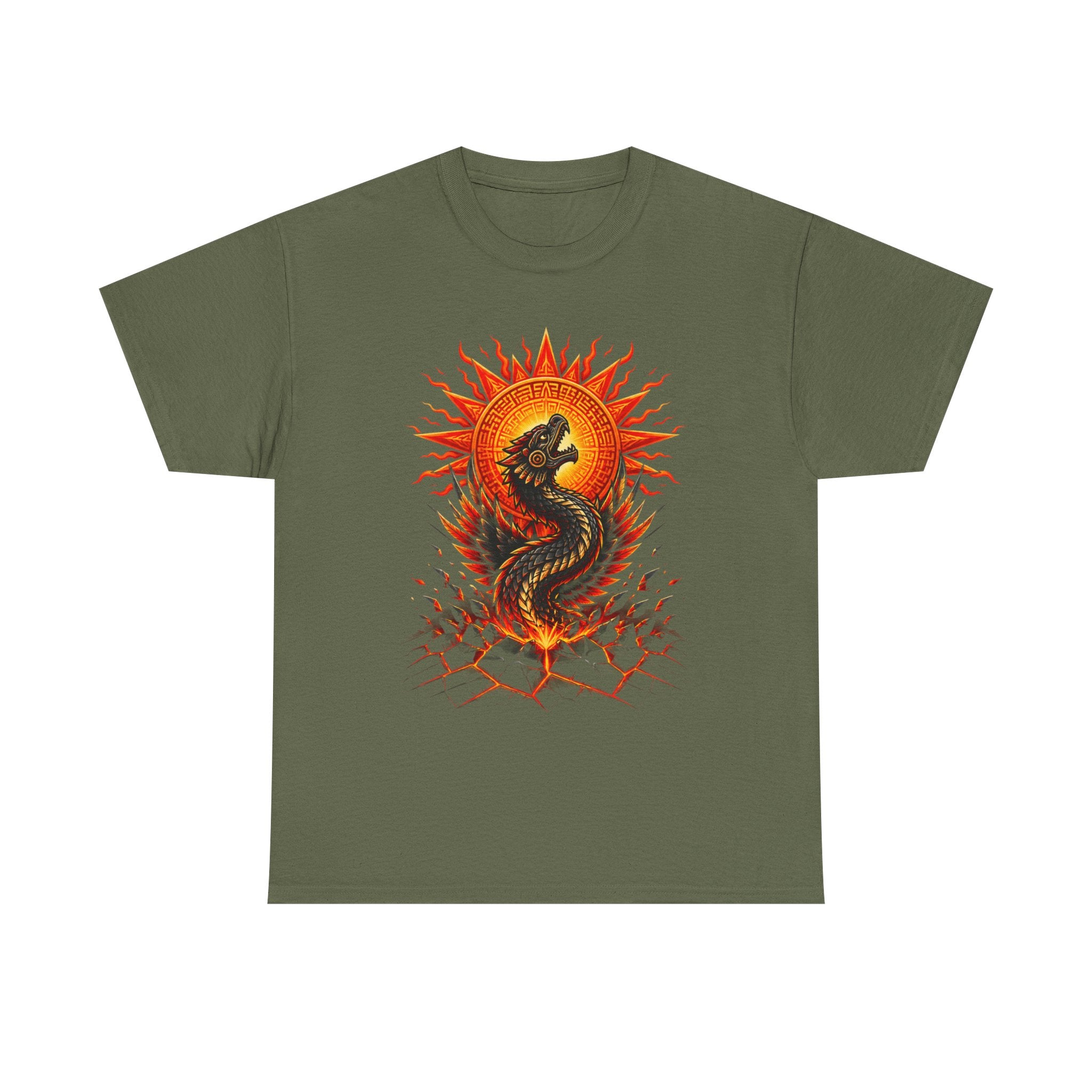Dragon Sun Tee — Fiery Oriental Dragon Graphic T-Shirt