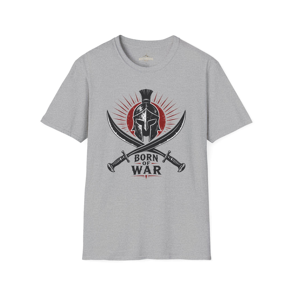 Spartan Helmet T-Shirt — 'Born For War' Warrior Graphic Tee