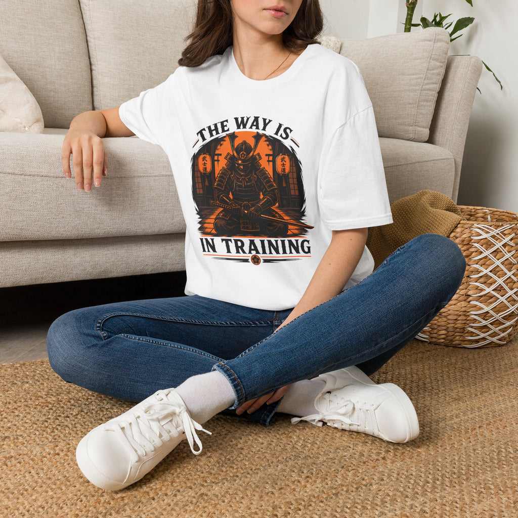 Samurai T-Shirt — “The Way Is In Training” Graphic Tee