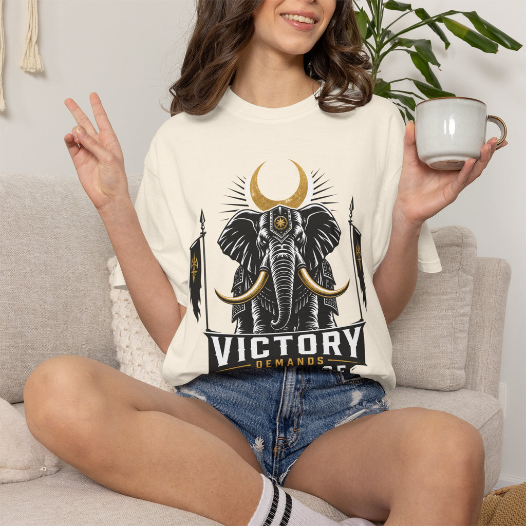 Victory & Sacrifice Elephant T-Shirt — Graphic Warrior Tee