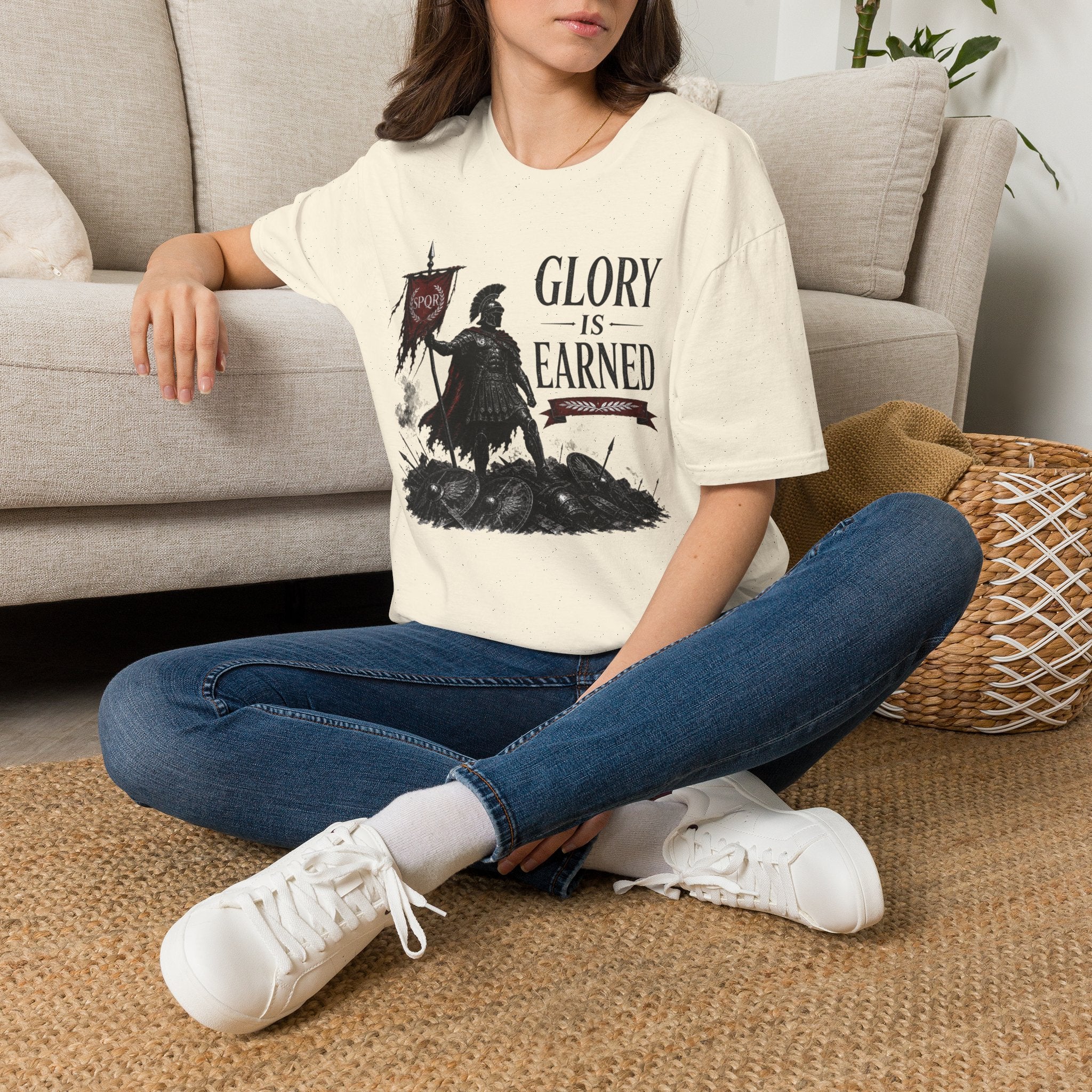 Glory Is Earned Spartan Warrior T-Shirt