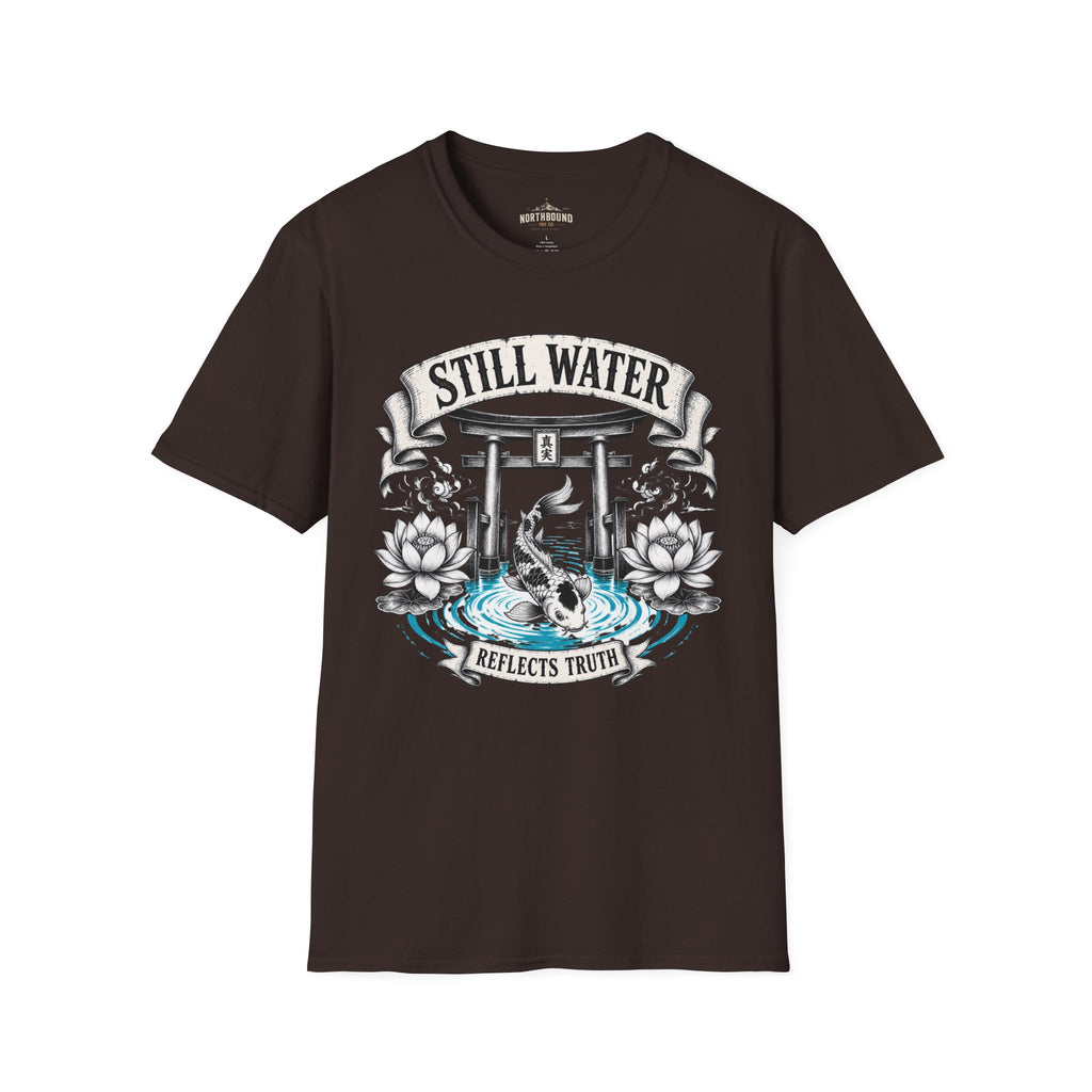 Still Water T-Shirt — Tranquil Koi & Torii Graphic Tee