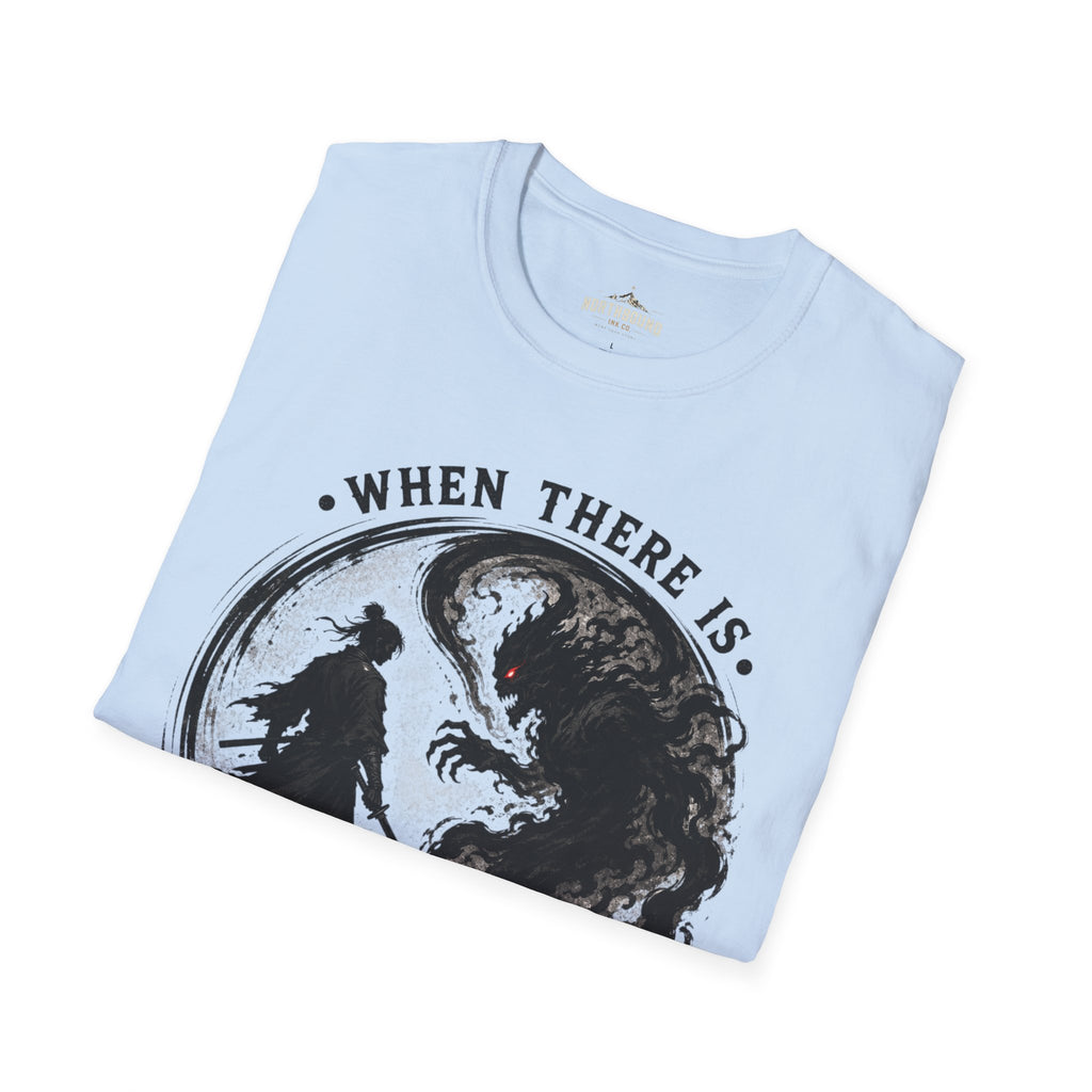 Warrior Yin Yang T-Shirt — "When There Is No Enemy Within" Inspirational Graphic Tee