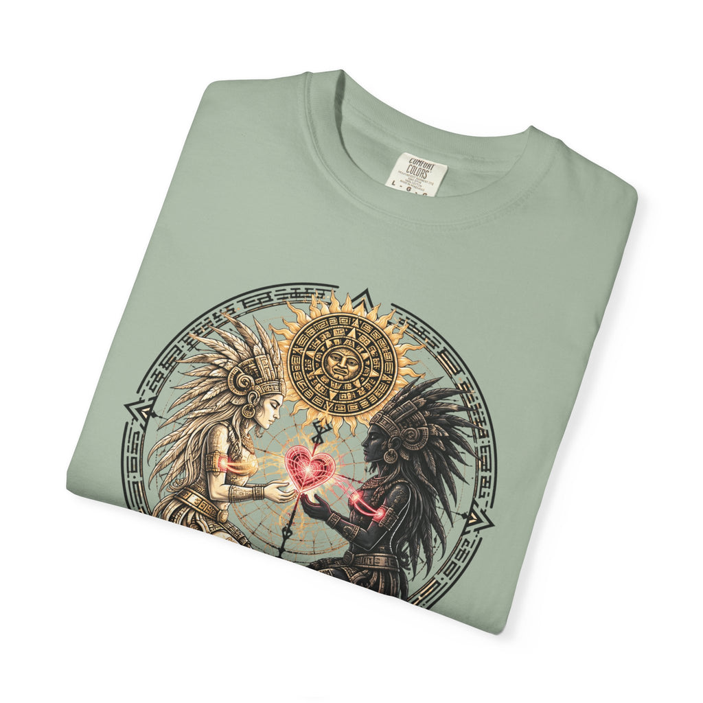 Angel & Demon Heart T-Shirt — Gothic Spiritual Love Illustration