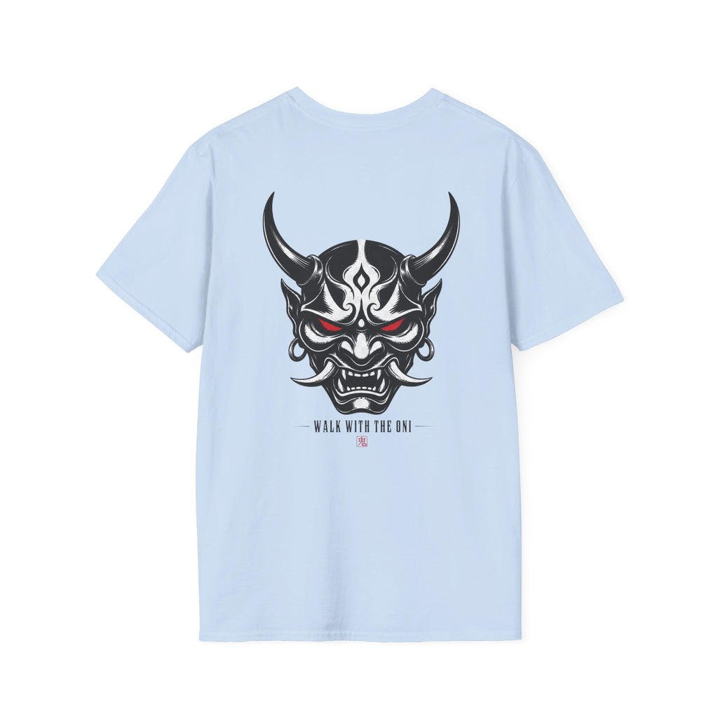 Oni Mask Graphic T‑Shirt — Japanese Demon Skull Tee