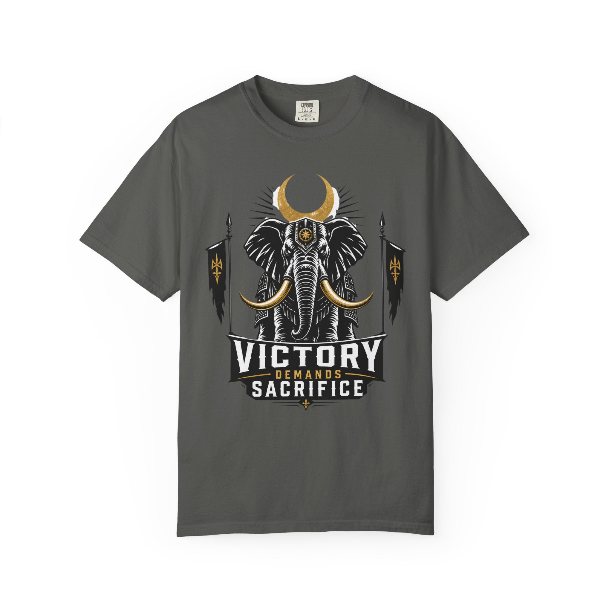 Victory & Sacrifice Elephant T-Shirt — Graphic Warrior Tee