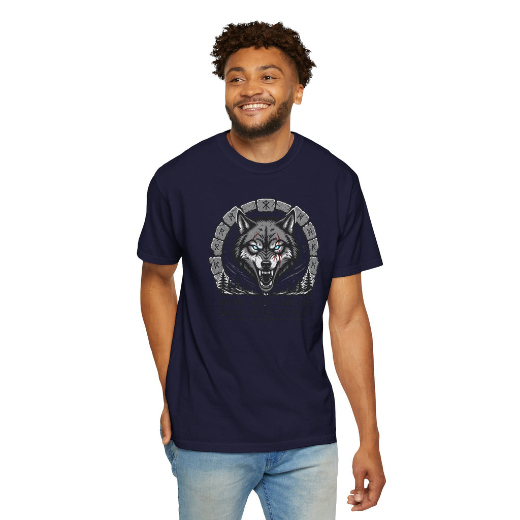 Wolf Head T-Shirt — "Where Wolf Ears Are, Wolf Teeth Are Near" Graphic Tee