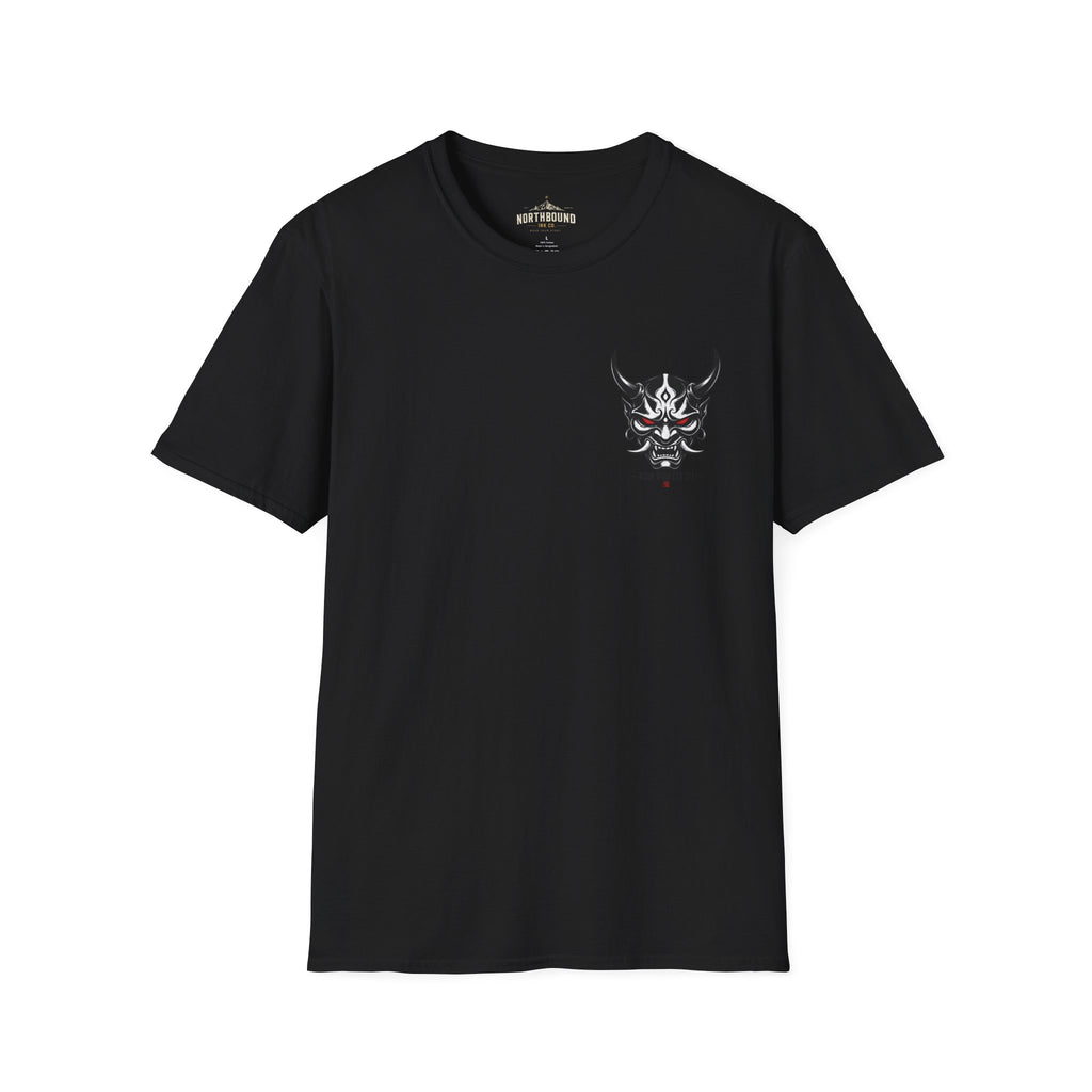 Oni Mask Graphic T‑Shirt — Japanese Demon Skull Tee