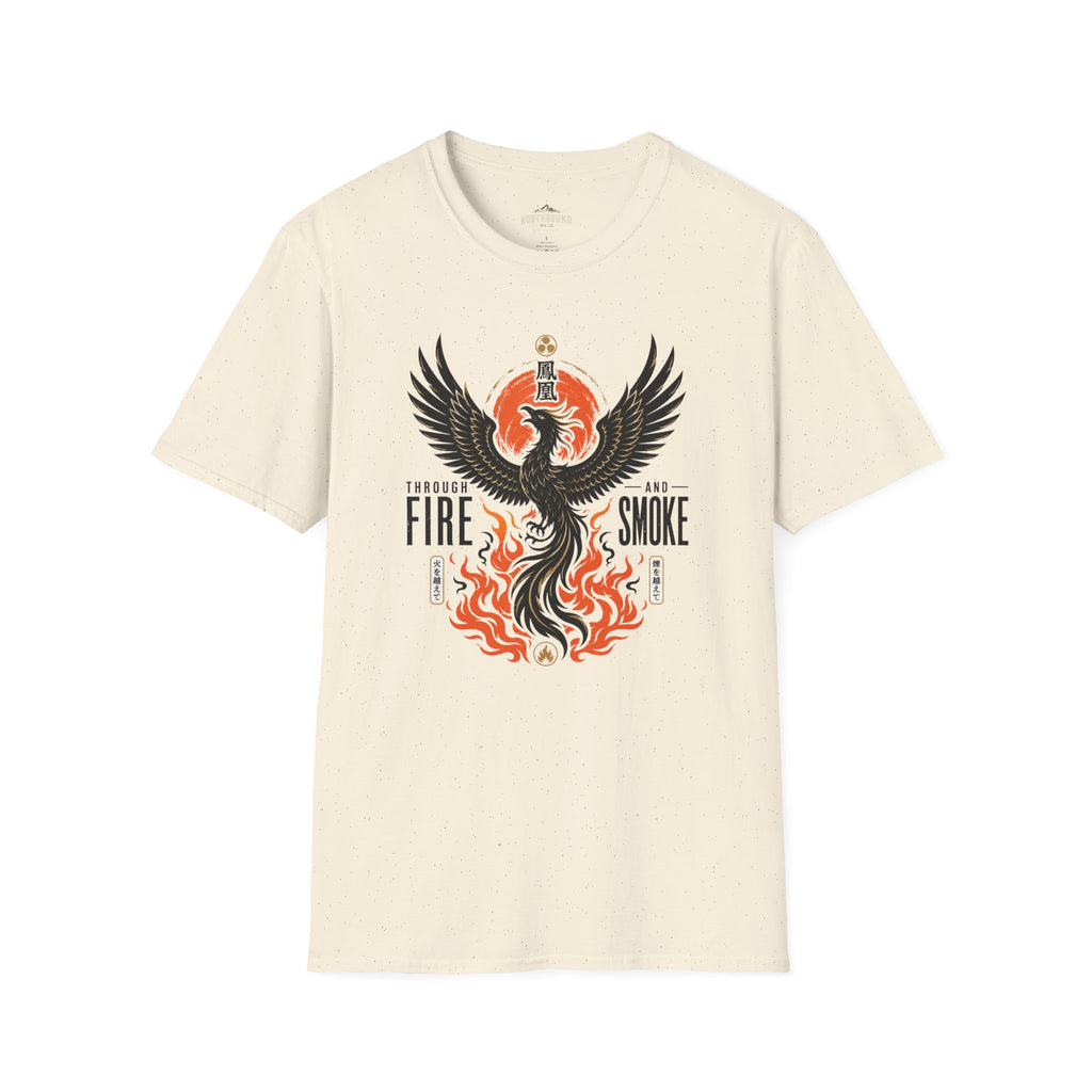 Phoenix Graphic T-Shirt — "Through Fire and Smoke" Inspirational Tee