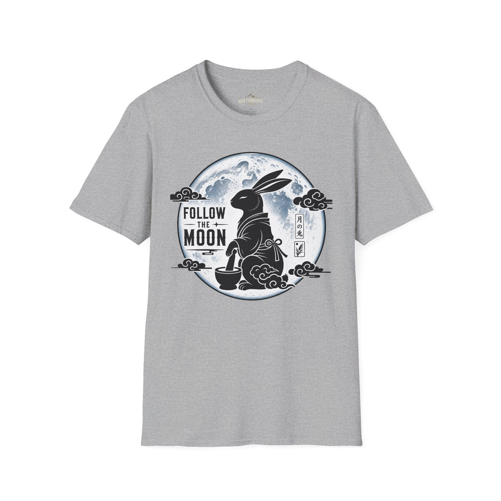 Follow the Moon Rabbit T-Shirt — Lunar Bunny Graphic Tee