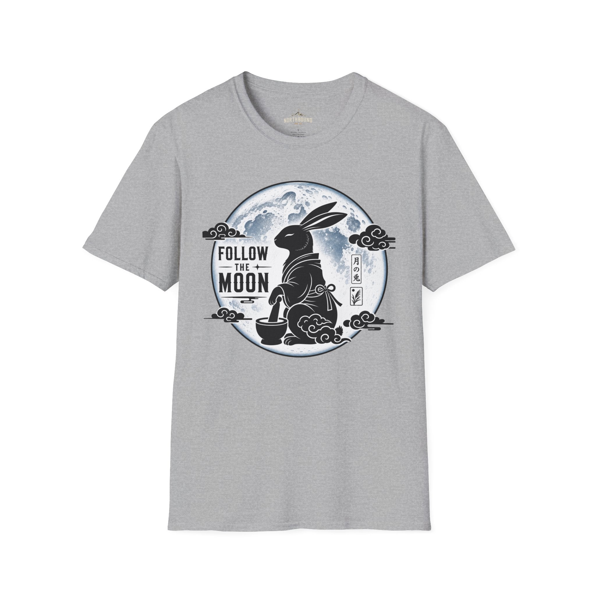 Follow the Moon Rabbit T-Shirt — Lunar Bunny Graphic Tee