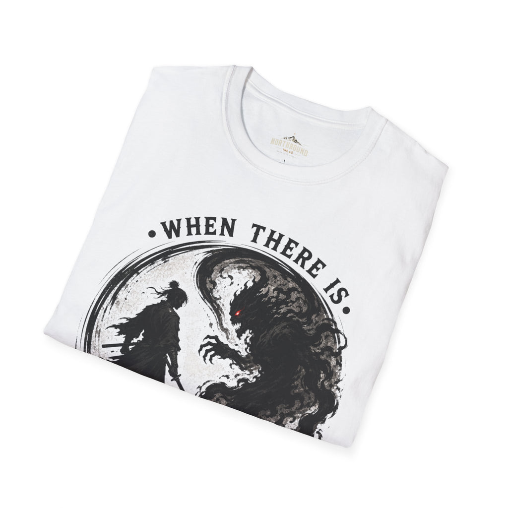 Warrior Yin Yang T-Shirt — "When There Is No Enemy Within" Inspirational Graphic Tee