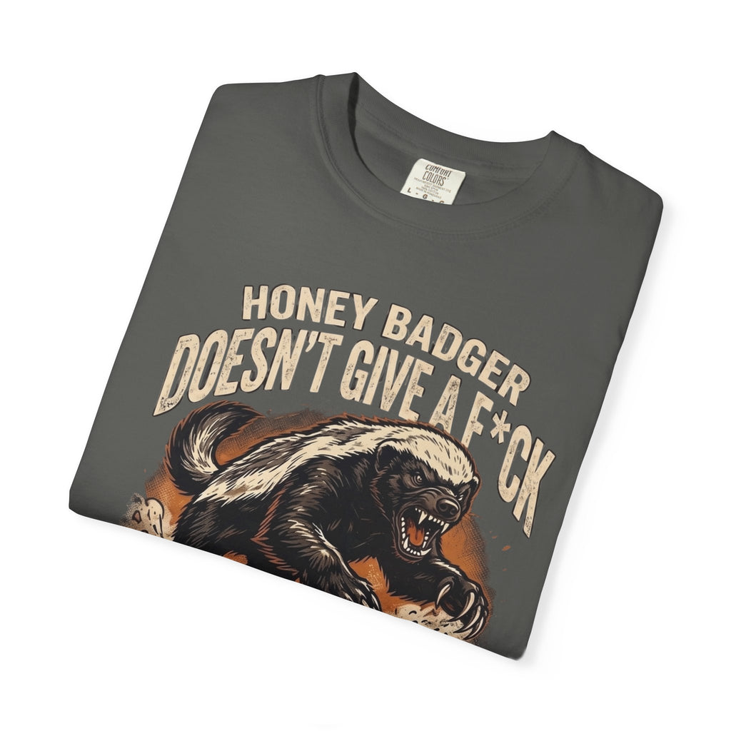 Skunk Graphic T-Shirt — 'Honey Badger Doesn't Give a F—' Retro Vintage Tee