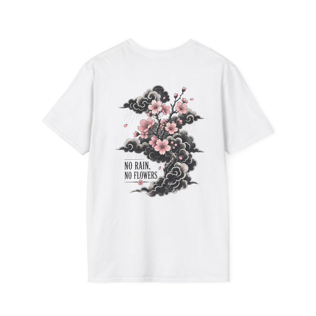 Floral Pocket Cat T‑Shirt — Petite Cherry Blossom Kitten Graphic