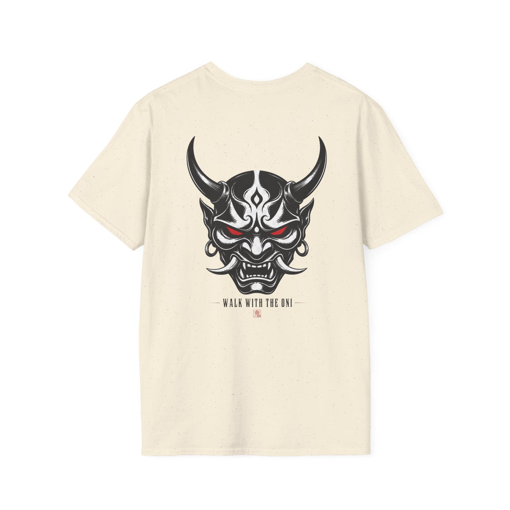 Oni Mask Graphic T‑Shirt — Japanese Demon Skull Tee