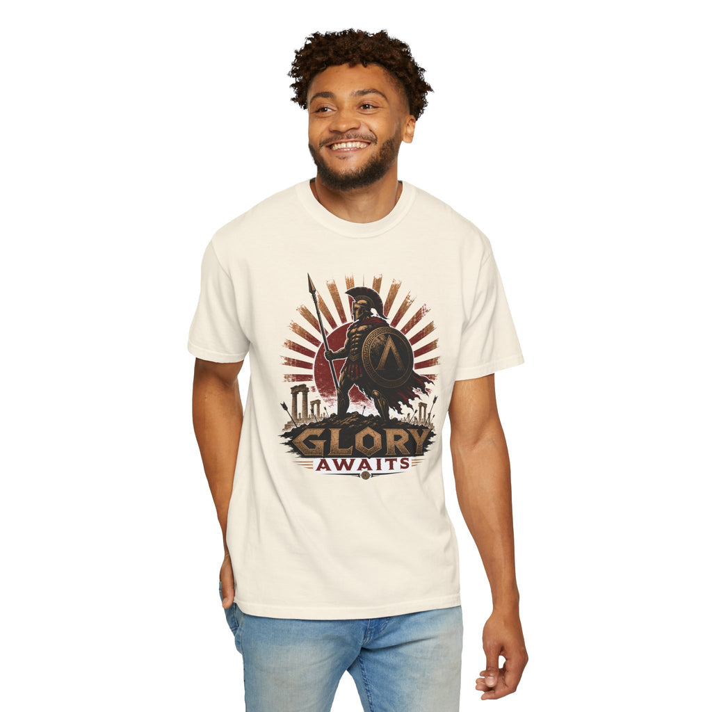 Glory Awaits Spartan Warrior T-Shirt
