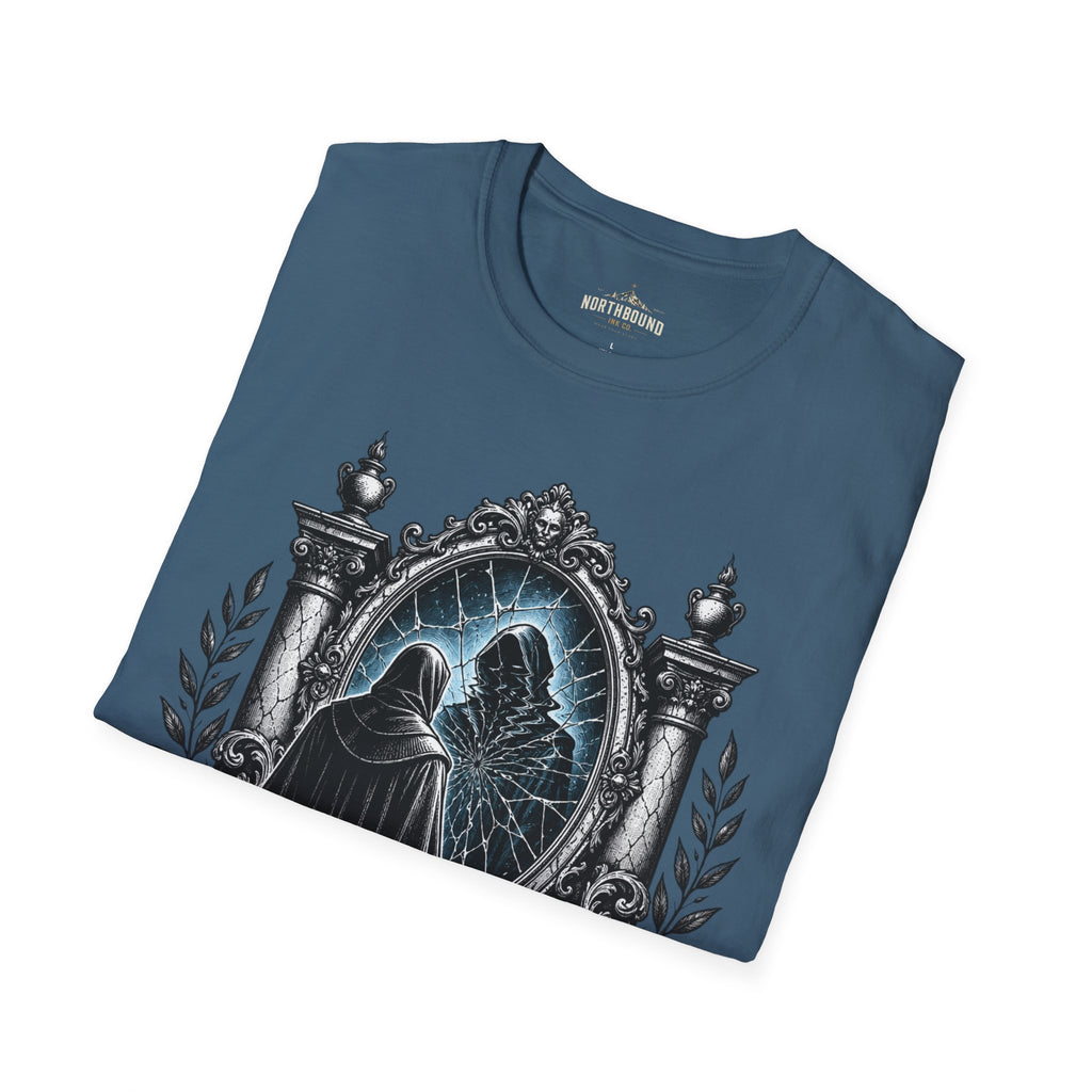 The Unexamined Life T-Shirt — Philosophical Mirror Graphic Tee