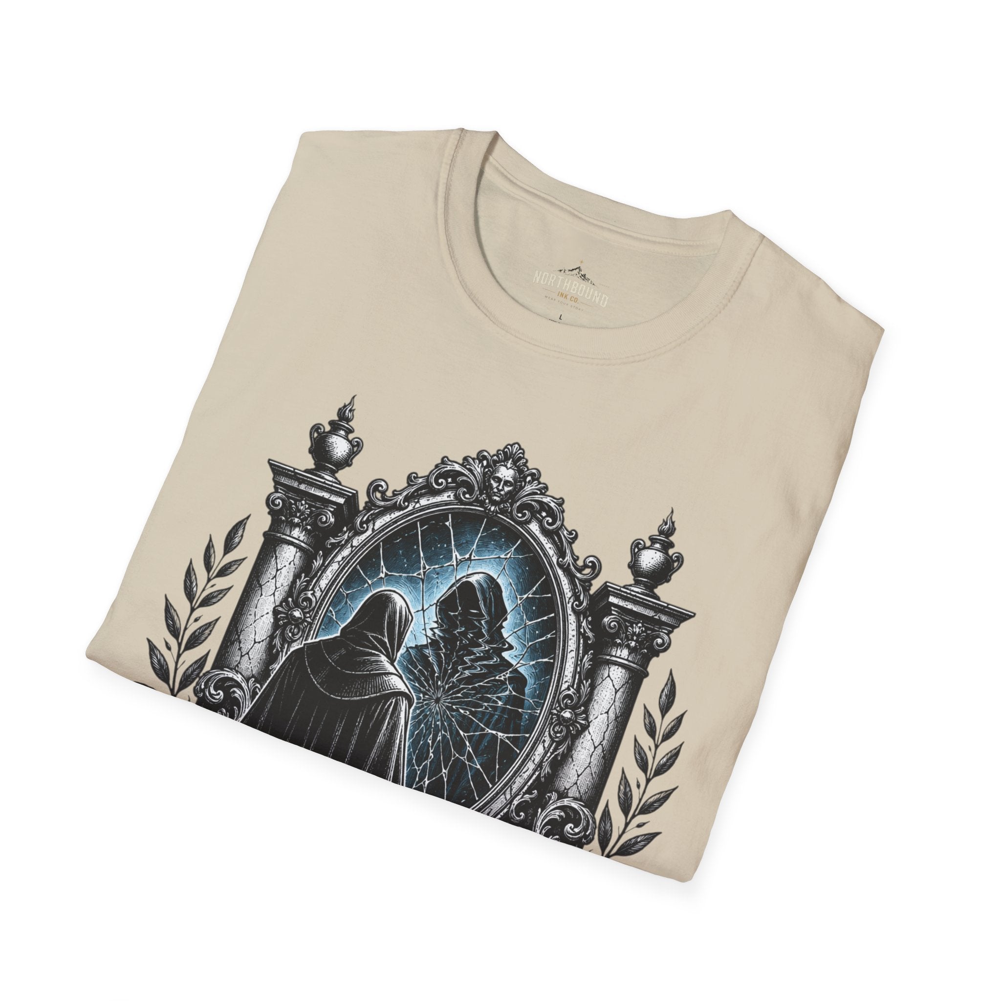 The Unexamined Life T-Shirt — Philosophical Mirror Graphic Tee