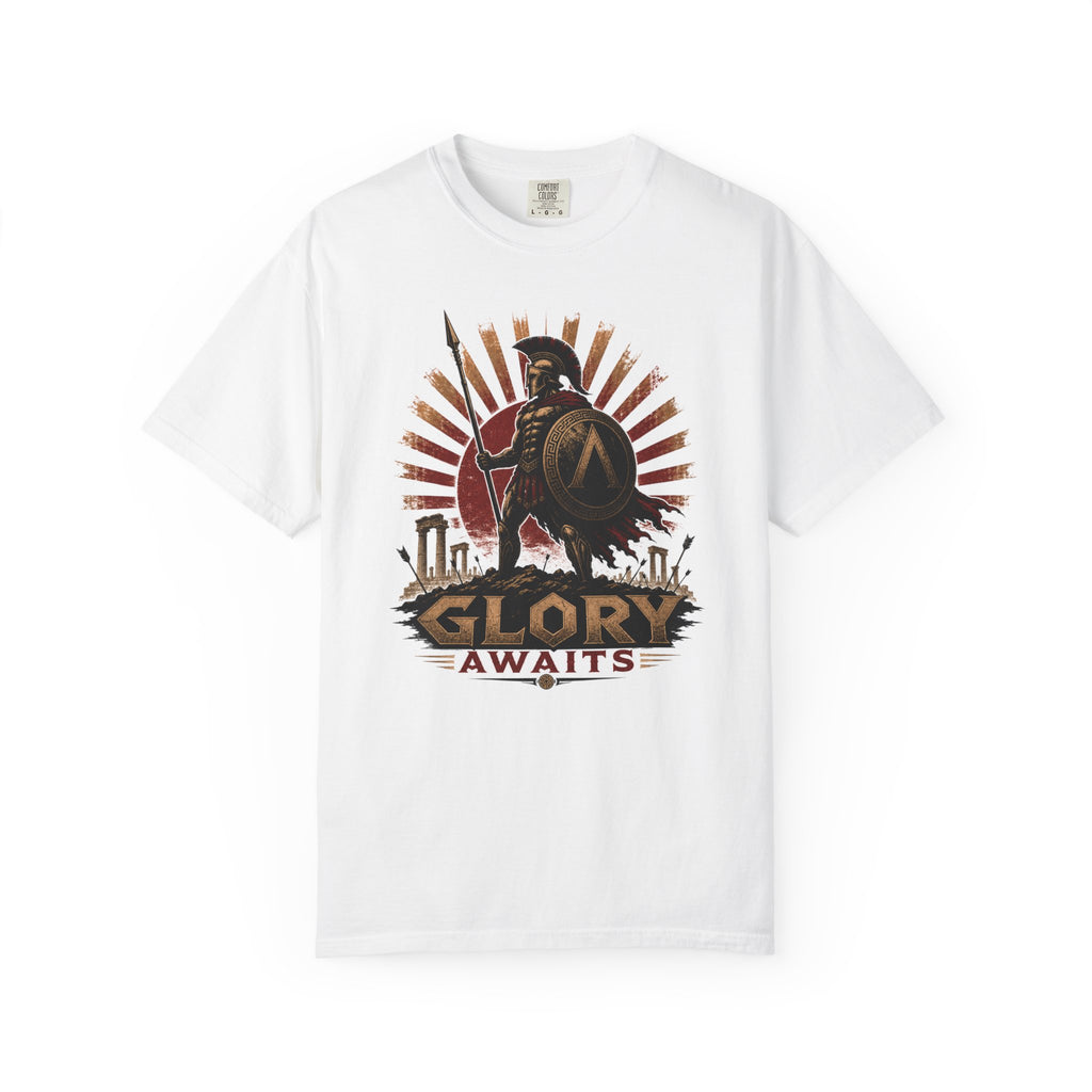 Glory Awaits Spartan Warrior T-Shirt
