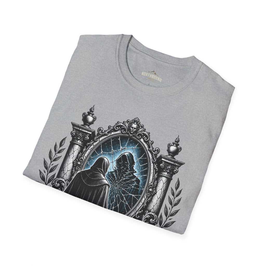 The Unexamined Life T-Shirt — Philosophical Mirror Graphic Tee