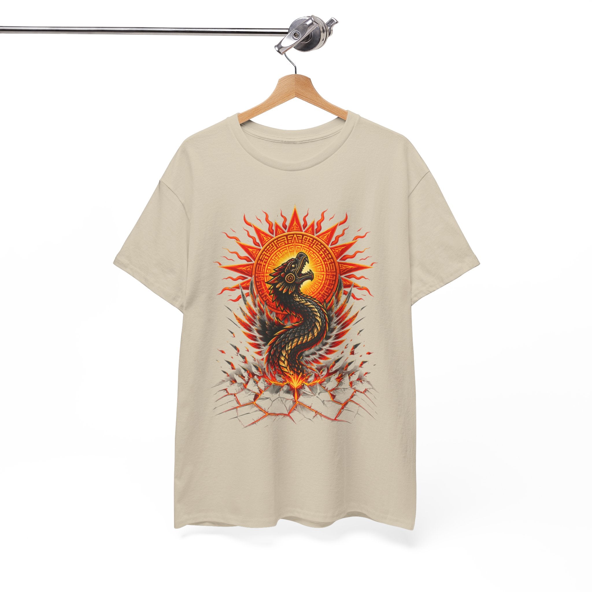 Dragon Sun T-Shirt — Fiery Serpent Graphic Tee