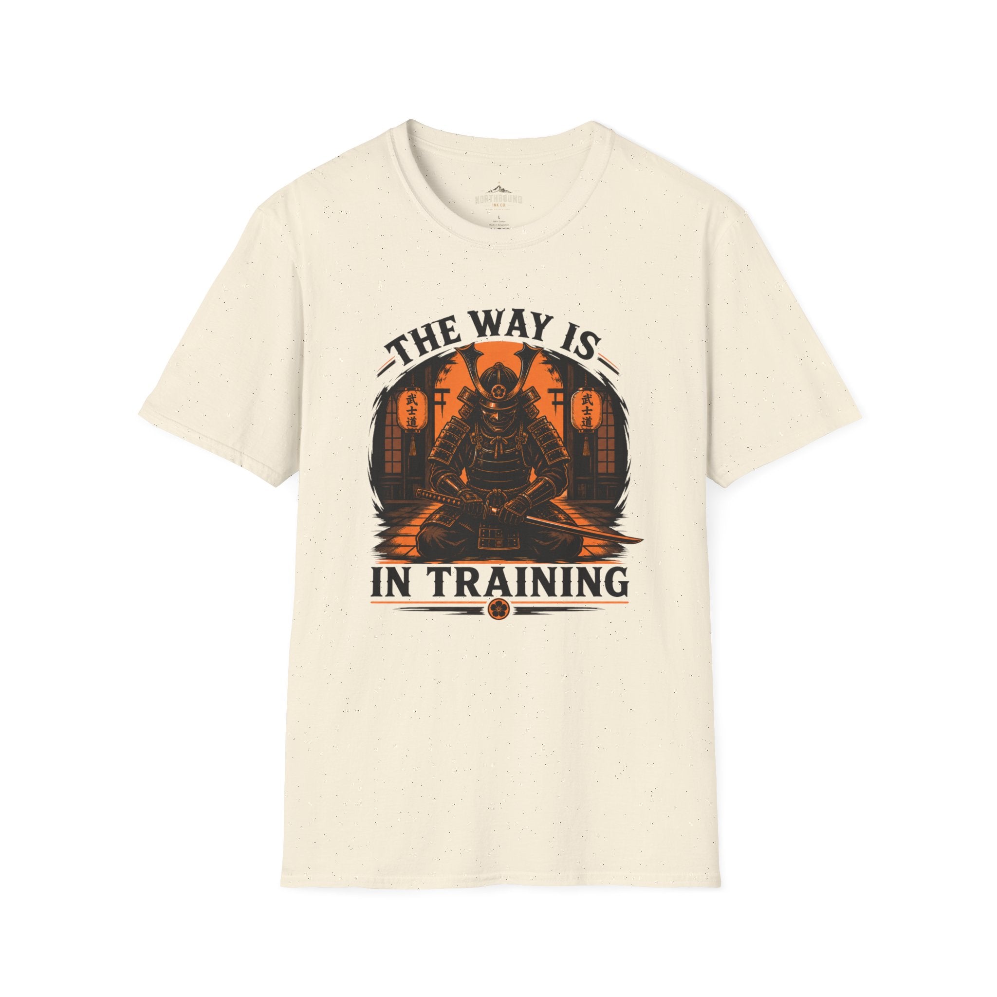 Samurai T-Shirt — “The Way Is In Training” Graphic Tee