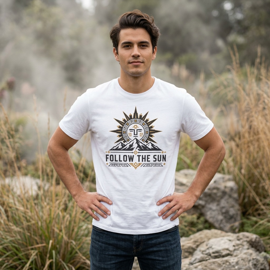Follow the Sun T-Shirt — Mountain Sun Logo Tee