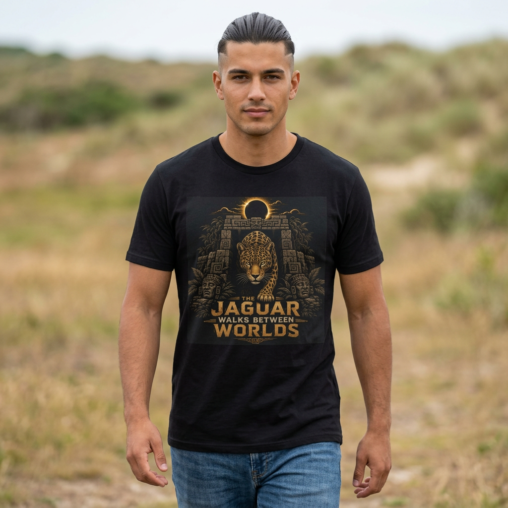 Jaguar Walks Between Worlds T-Shirt