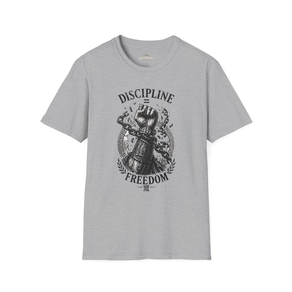 Discipline Over Freedom Graphic T-Shirt — Fist & Chains Motivational Tee