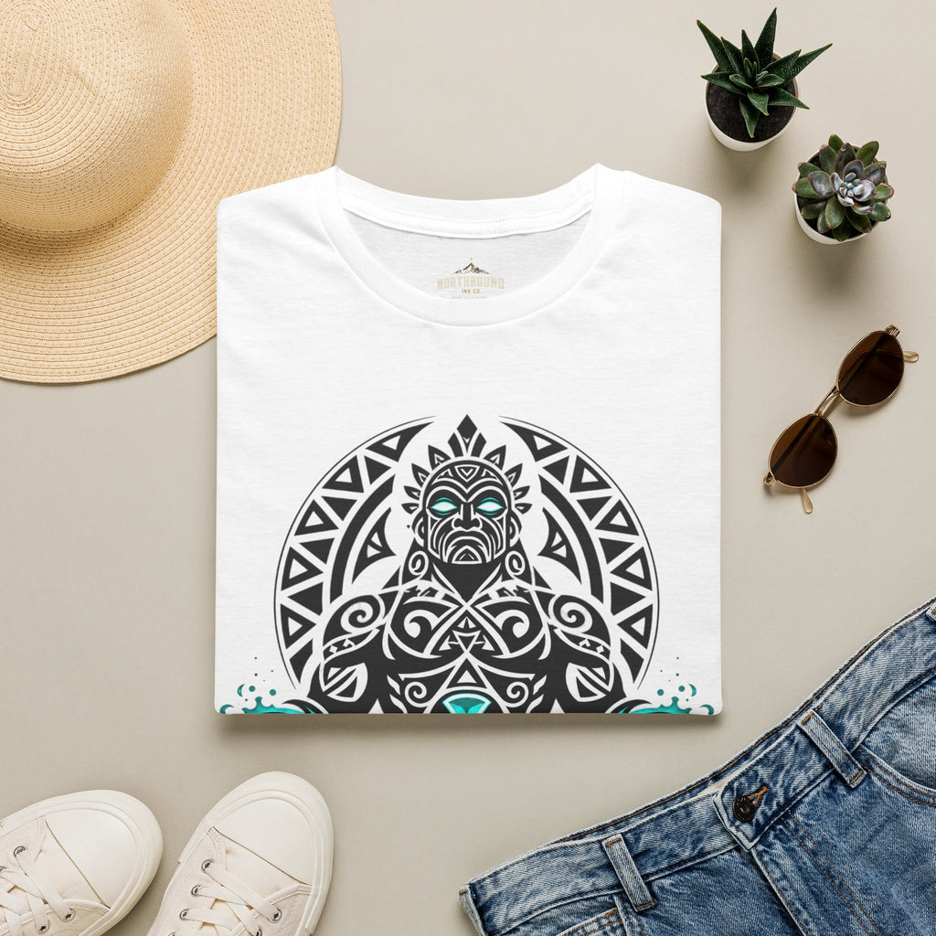 T-Shirt — The Ocean Remembers Tribal Wave Graphic