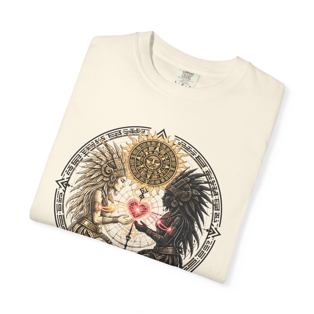 Angel & Demon Heart T-Shirt — Gothic Spiritual Love Illustration