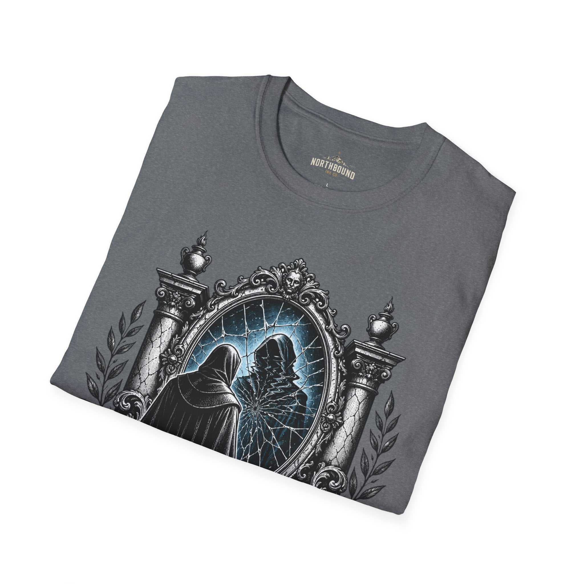 The Unexamined Life T-Shirt — Philosophical Mirror Graphic Tee