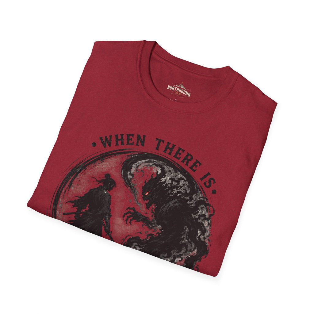 Warrior Yin Yang T-Shirt — "When There Is No Enemy Within" Inspirational Graphic Tee