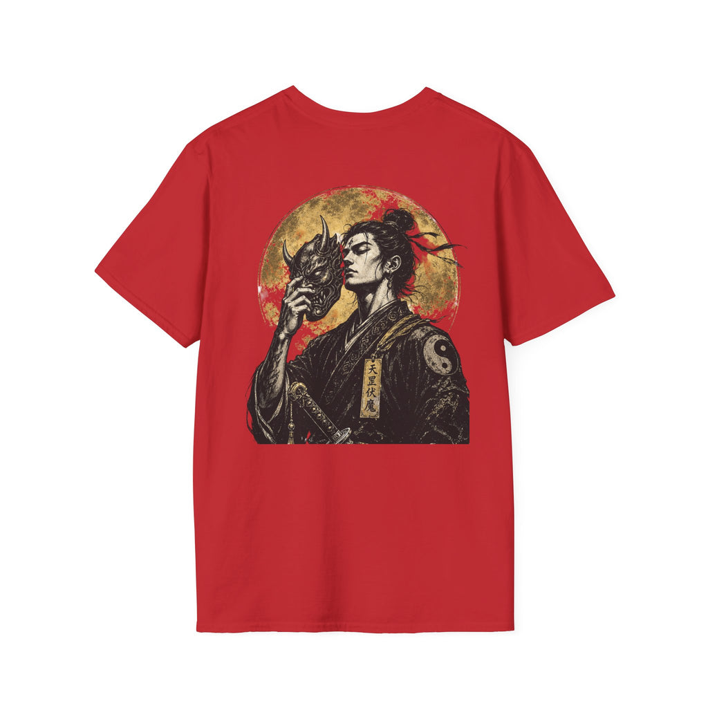 Samurai Portrait T-Shirt — Vintage Japanese Ink Art Tee