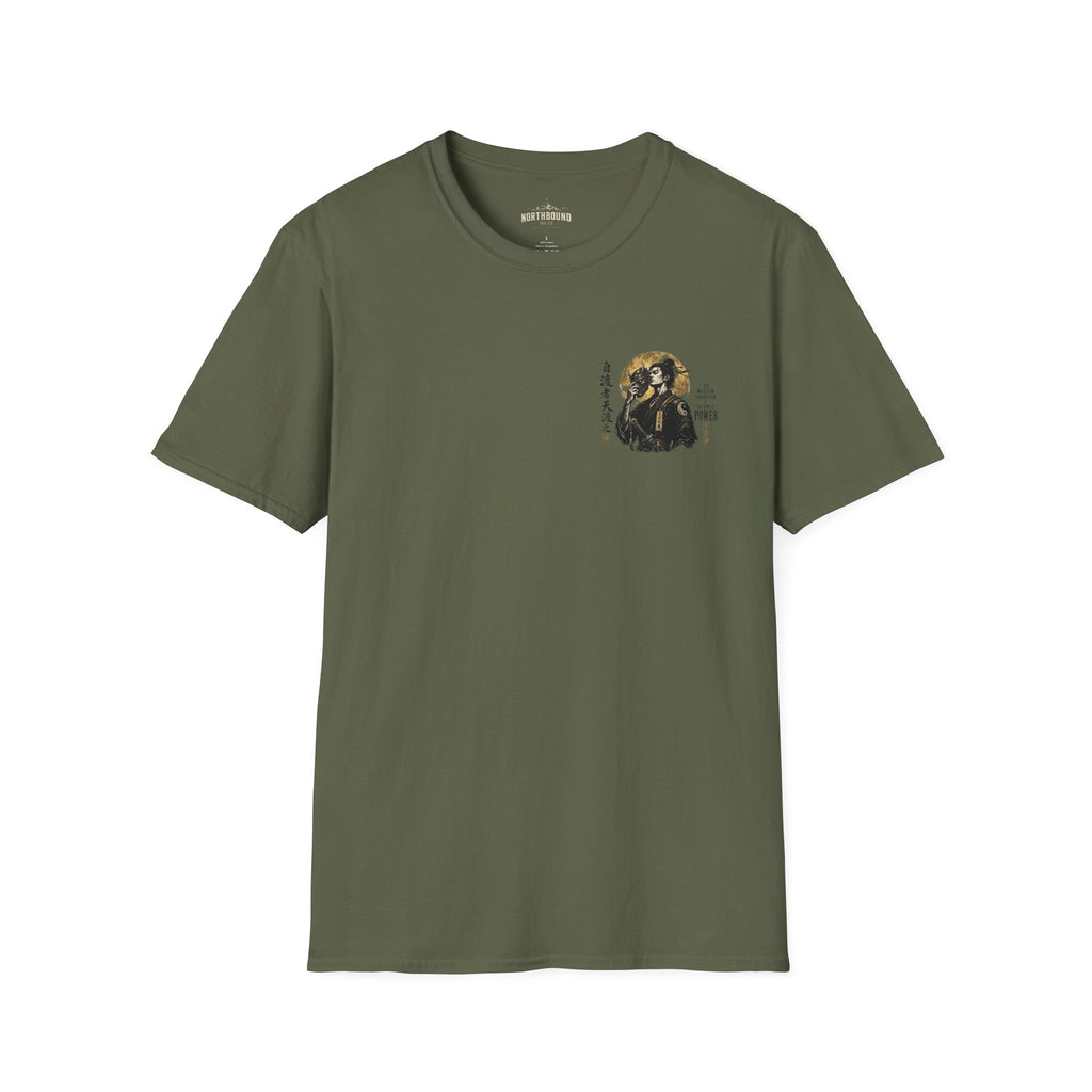 Samurai Portrait T-Shirt — Vintage Japanese Ink Art Tee