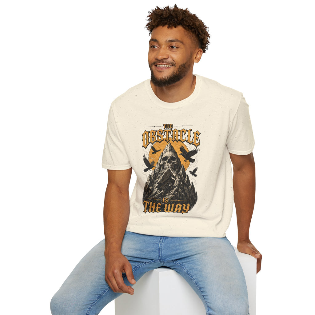 Skull & Crows Tee — "The Obstacle the Way" Vintage Rock T-Shirt