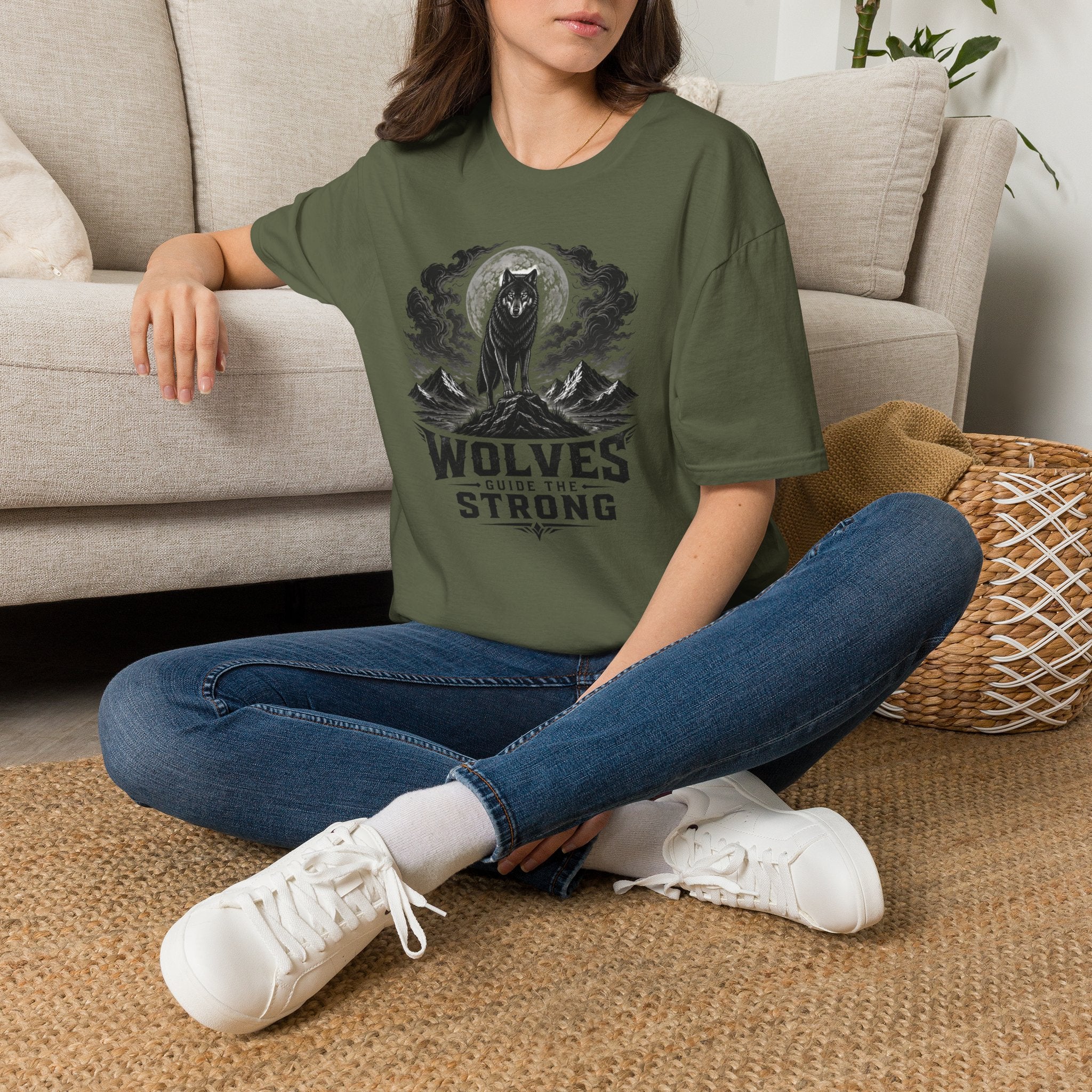 Wolf Moon T-Shirt — 'Wolves Stay Strong' Graphic Tee for Nature & Pack-Loyal Fans