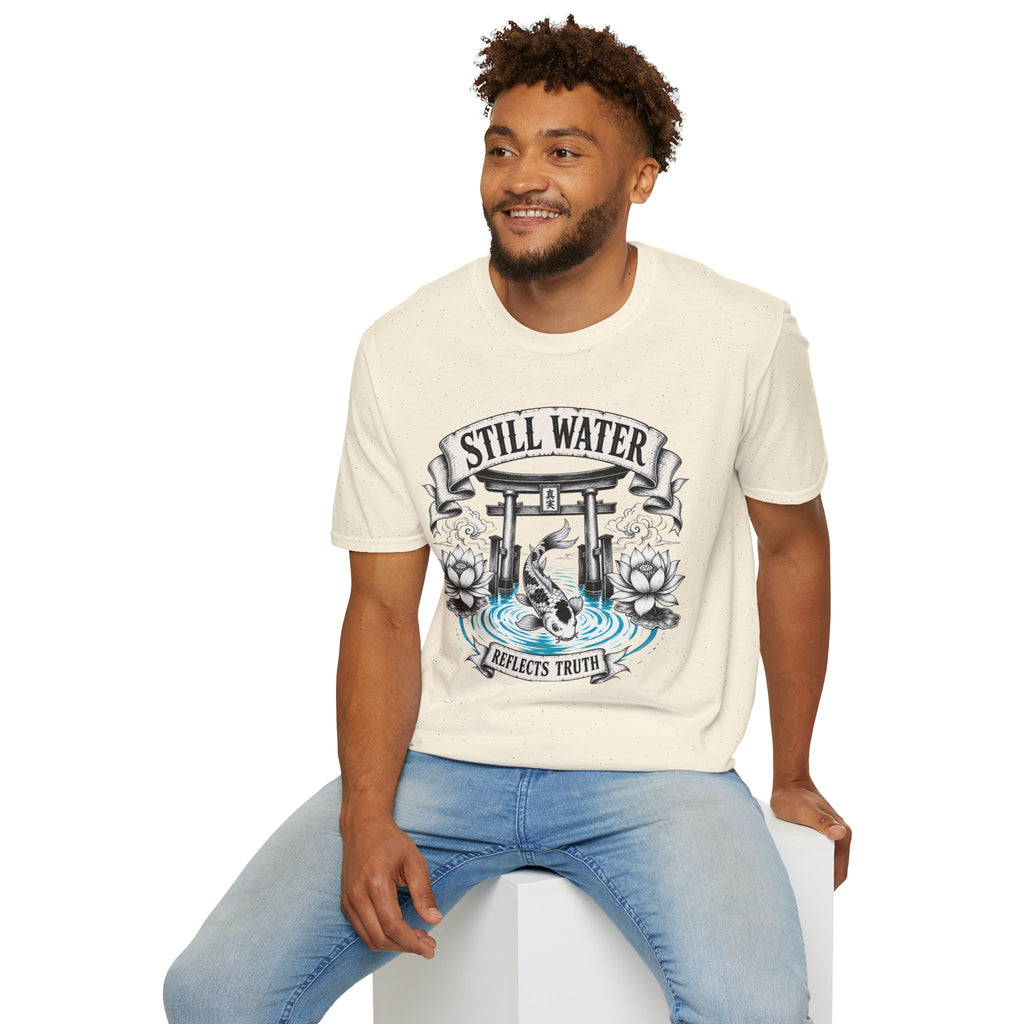 Still Water T-Shirt — Tranquil Koi & Torii Graphic Tee