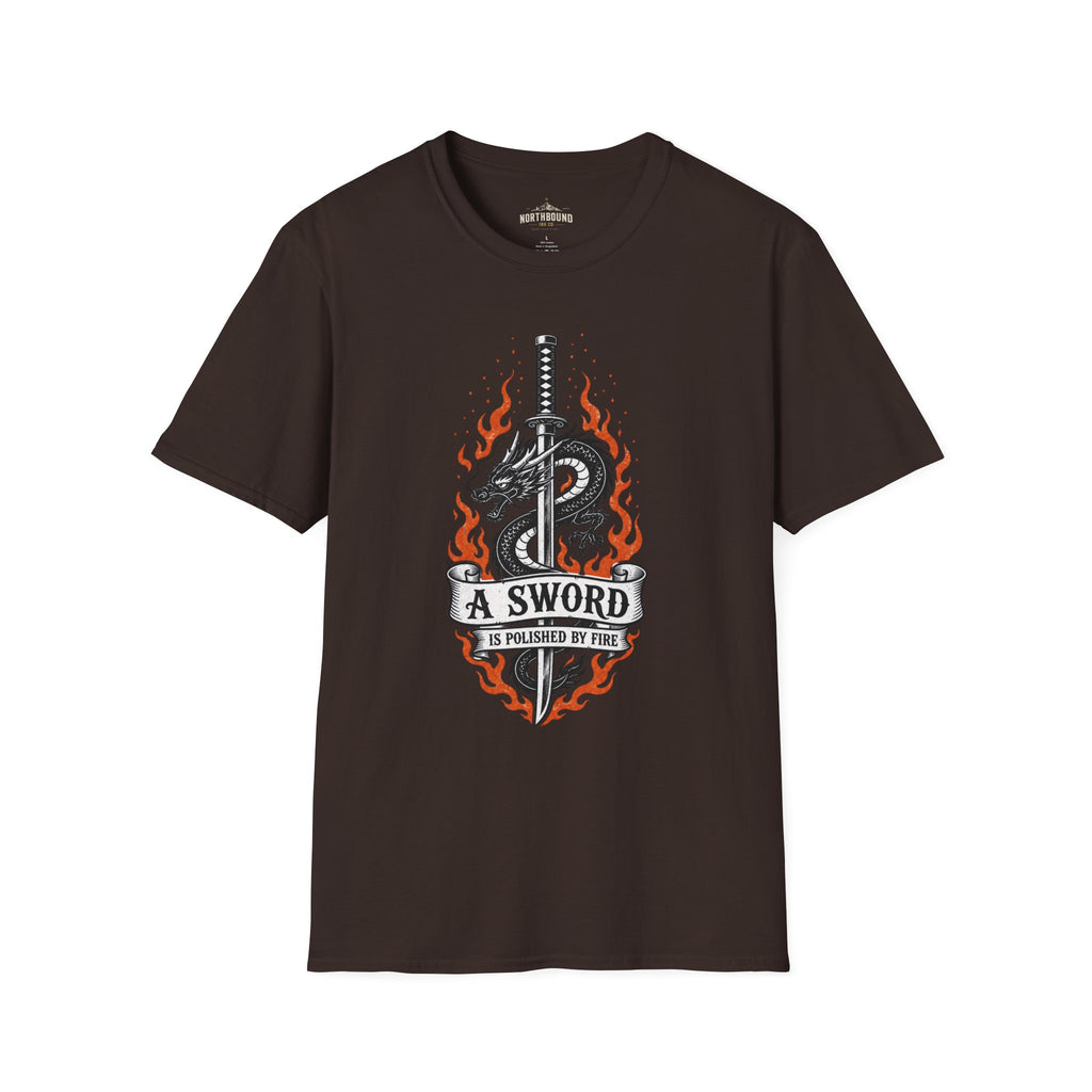 T-Shirt — 'A Sword Is Harder To Forgive' Dragon & Katana Graphic Tee