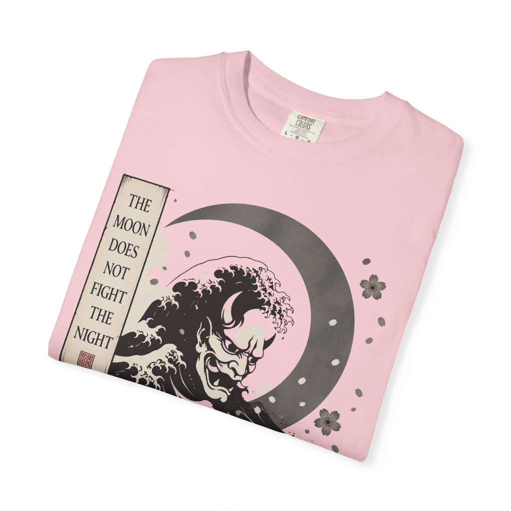 Moon Does Not Frighten Night T-Shirt — Japanese Wave Demon Graphic Tee