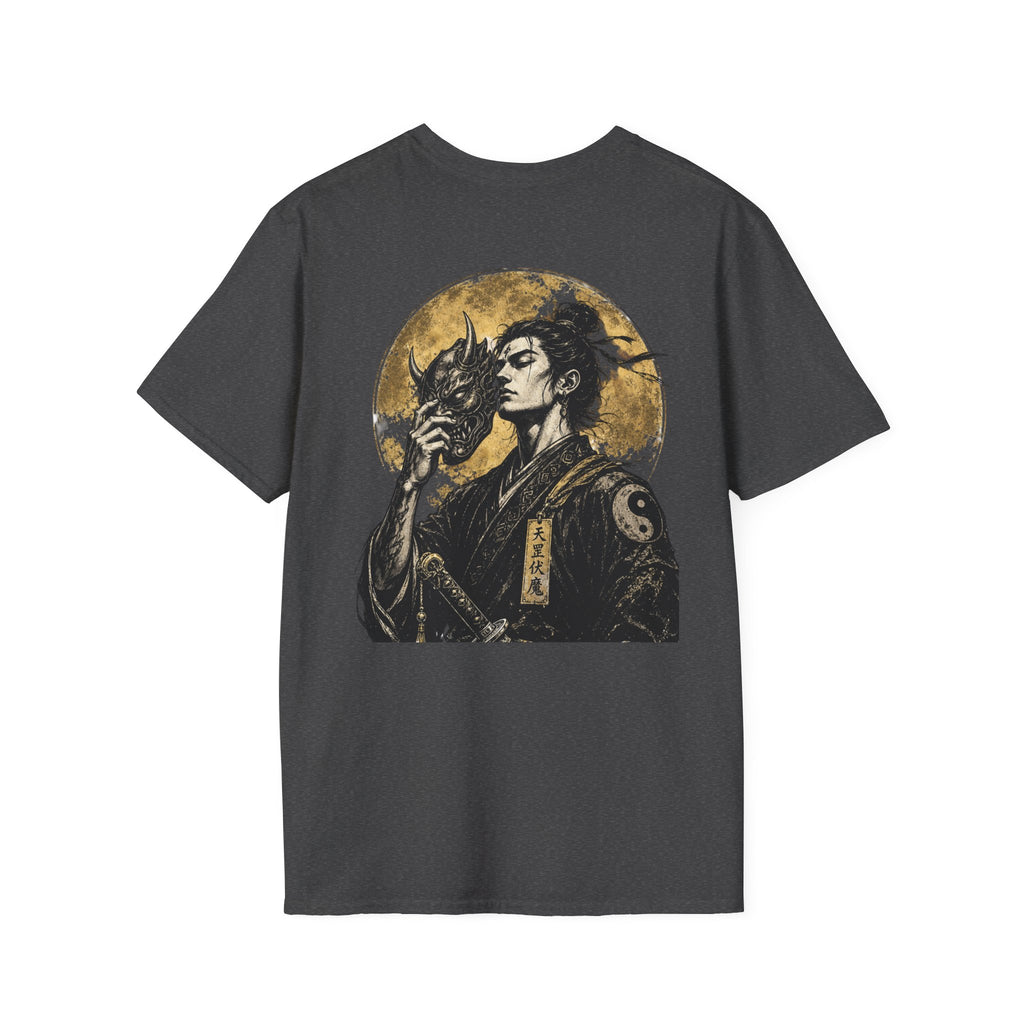 Samurai Portrait T-Shirt — Vintage Japanese Ink Art Tee