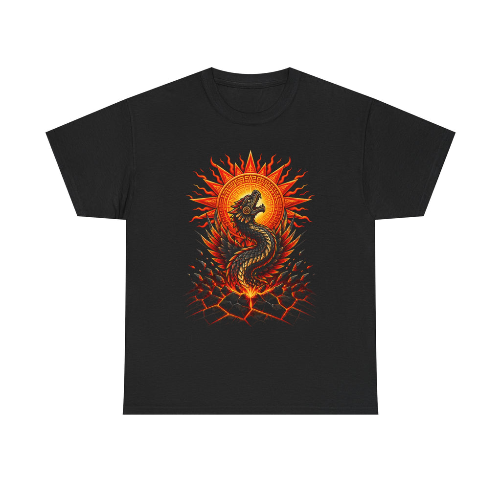 Dragon Sun T-Shirt — Fiery Serpent Graphic Tee