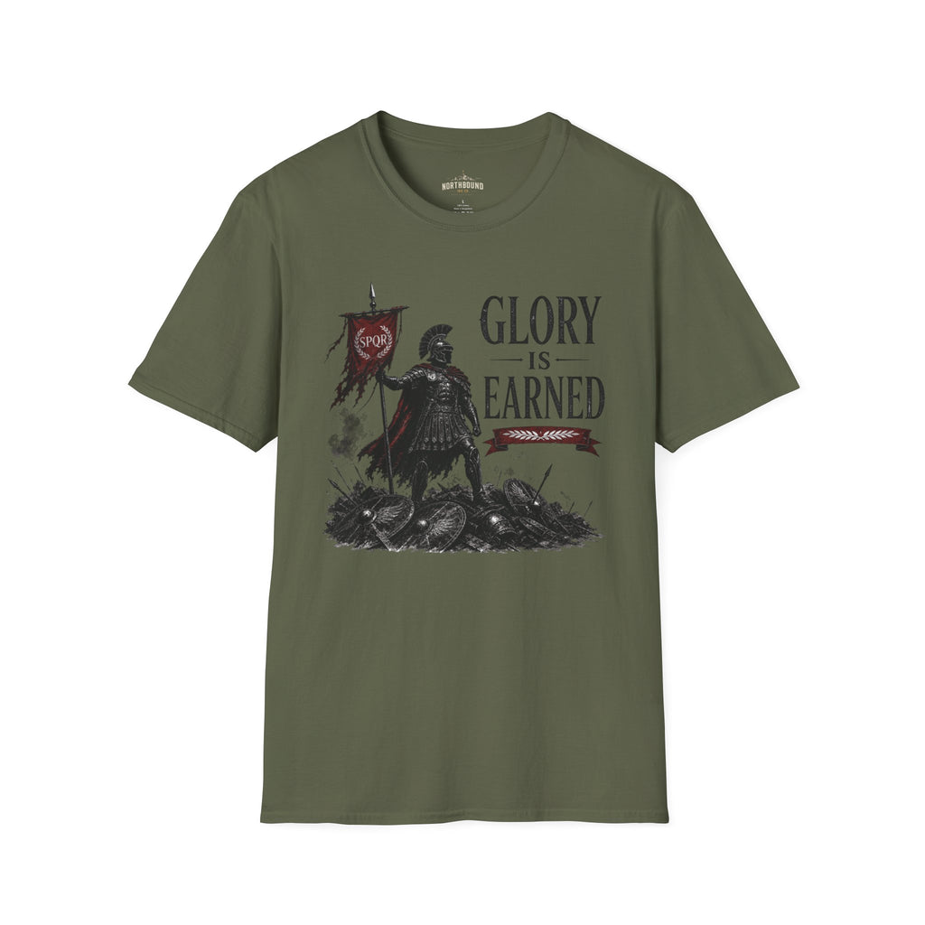 Glory Is Earned Spartan Warrior T-Shirt