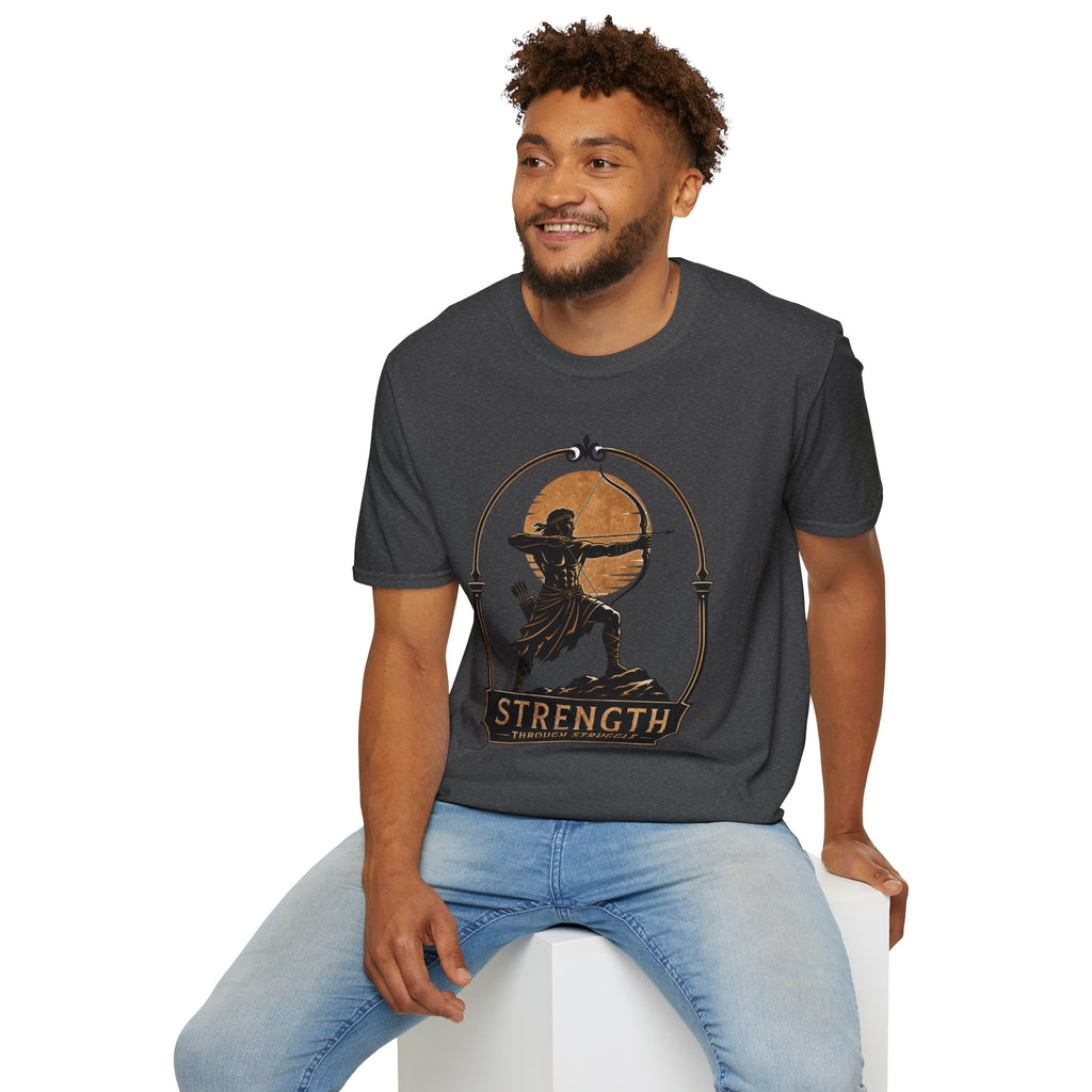 Archer Strength T‑Shirt — 'Strength Through Struggle' Graphic Tee