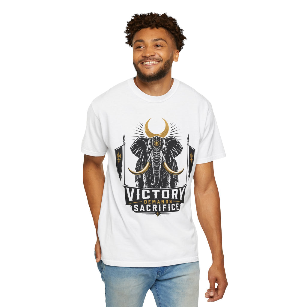 Victory & Sacrifice Elephant T-Shirt — Graphic Warrior Tee