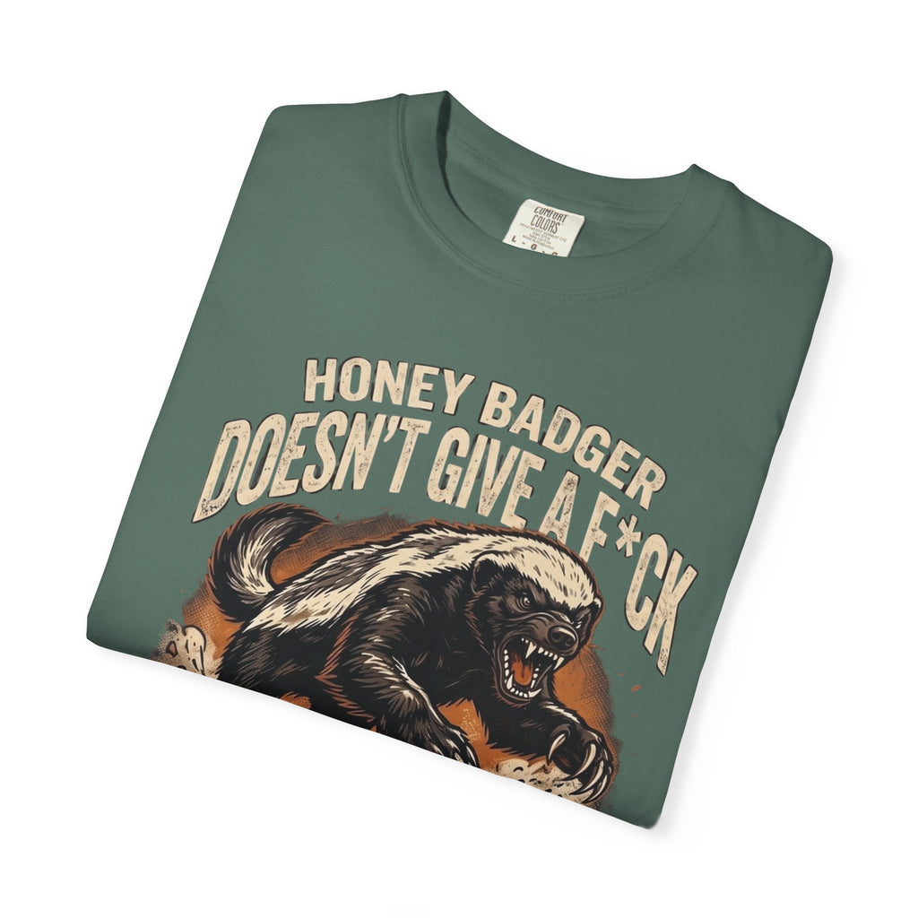 Skunk Graphic T-Shirt — 'Honey Badger Doesn't Give a F—' Retro Vintage Tee