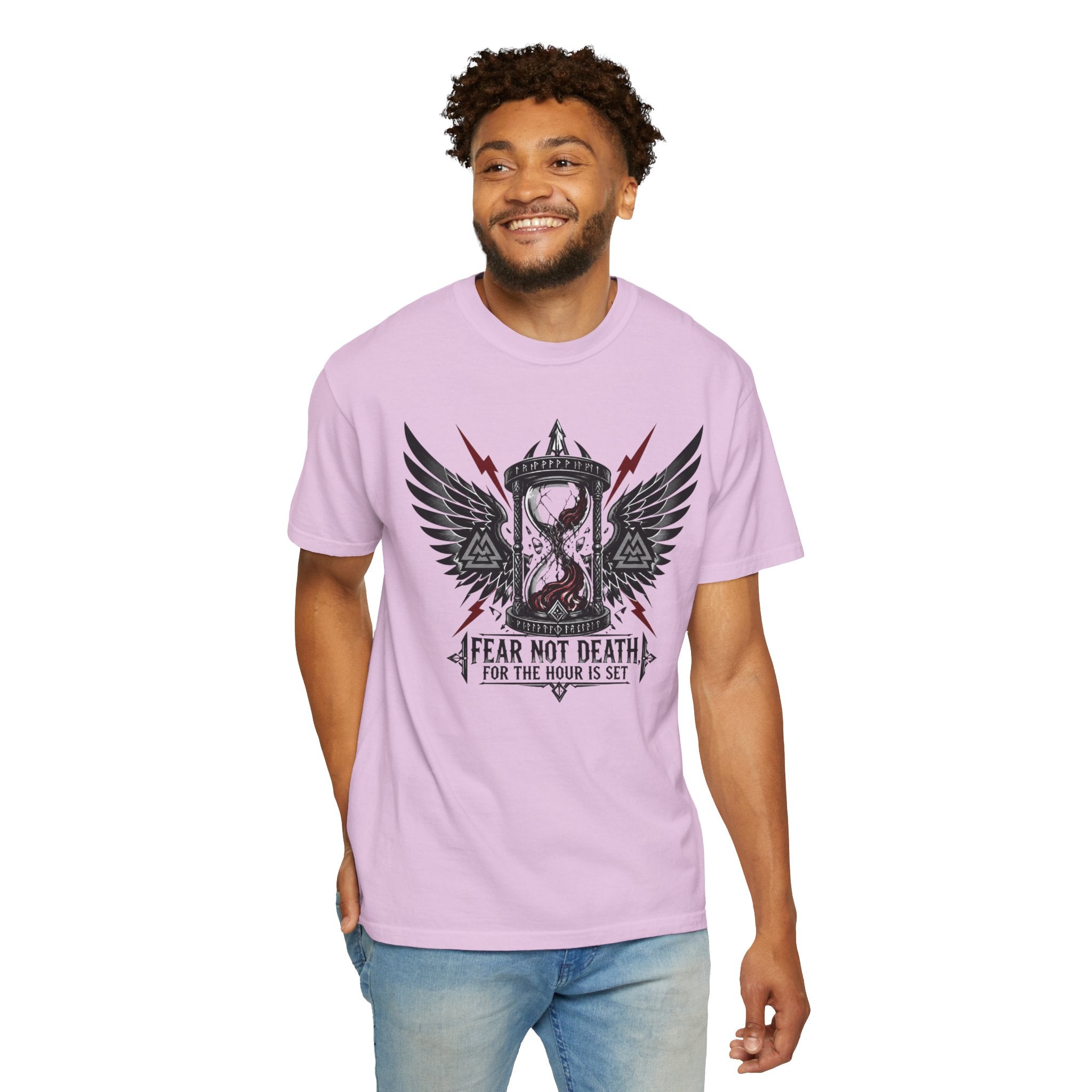 Fear Not Death Hourglass Graphic T-Shirt