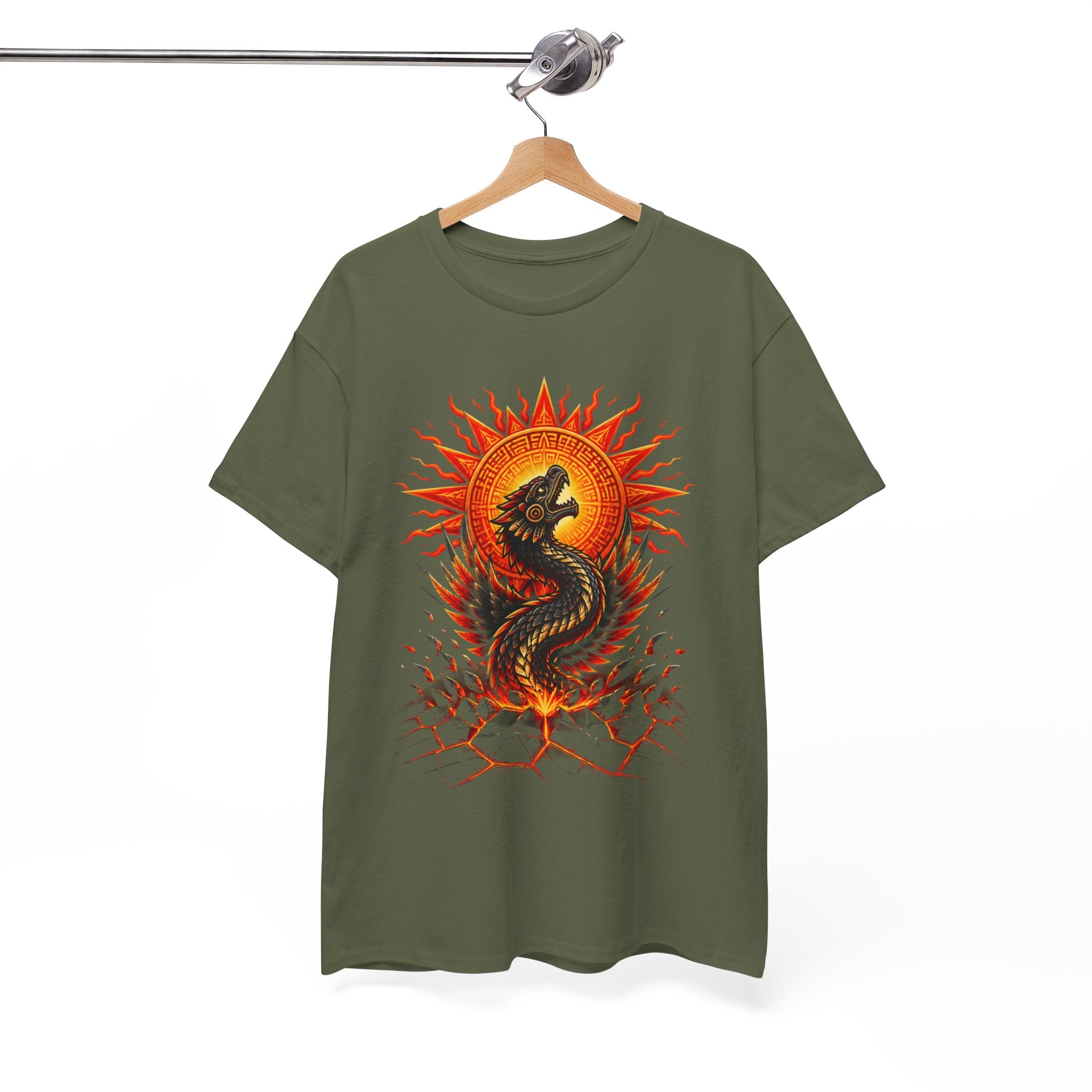 Dragon Sun Tee — Fiery Oriental Dragon Graphic T-Shirt